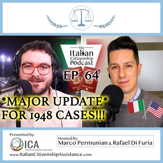 *MAJOR UPDATE* For 1948 Cases For Italian Citizenship