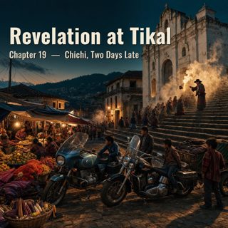 Book 1: Revelation at Tikal – Ch 19: Chichi, Two Days Late