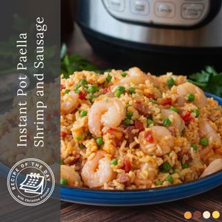 Instant Pot Paella with Shrimp and Sausage