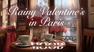 Cozy Paris Café Ambience | Rainy Valentine’s Day, Eiffel Tower View