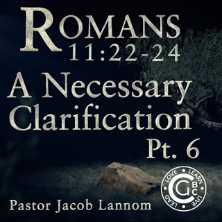 Romans 11: 22-24, A Necessary Clarification Pt. 6 | Romans Chapter 11