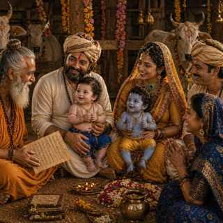 20. Krishna and Balaram naming ceremony