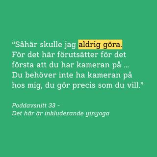 33. Det här är inkluderande yinyoga