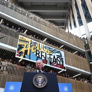Was Biden's visit to Belfast gaffe-free?