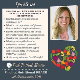 Episode 125- How Long Does it Take to REVERSE Insulin Resistance?