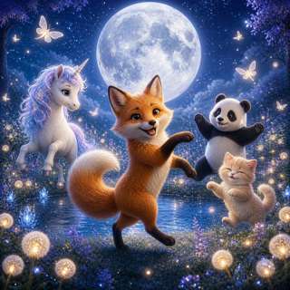 Frankie the Fox and the Moonlit Meadow