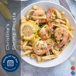 Shrimp Piccata with Christine