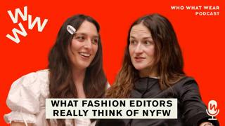 The Who What Wear Podcast: New York Fashion Week F/W 26 Recap: High-Neck Styling, Velvet Bum Bags, and Pattern Clashing