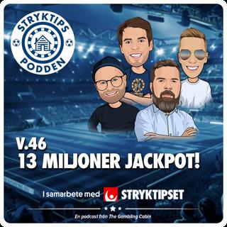 Stryktipset v.46 - 13 Miljoner Jackpot!