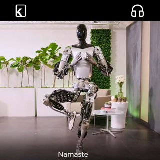 Elon’s robot greets Namaste!