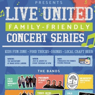 The United Way hosts free concerts mixed with education at the Waterfront in Idaho Falls