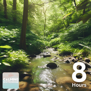 Soothing Creek Sounds for Deep Sleep (8 Hours) | Calming White Noise