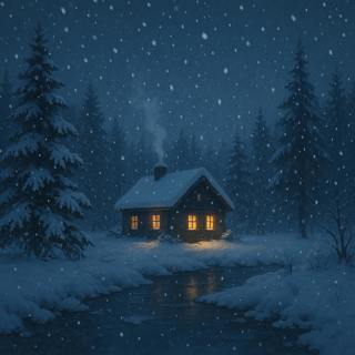 Peaceful Icy Snowfall | Relaxing Winter Ambience for Sleep, Study, and Relaxation