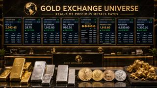 Gold Exchange Universe Launches Eight Real-Time Precious Metals Rate Boards Covering Gold, Silver, Platinum, Coins, and Prospect Gold