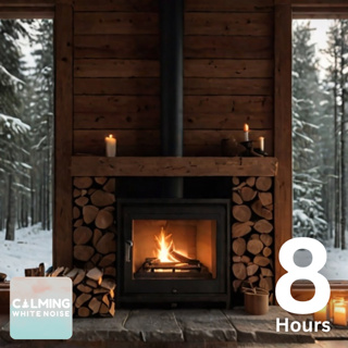☔️🔥 Cozy Cabin with Crackling Fireplace & Rain Sounds for Sleep & Relaxing (8 Hours)
