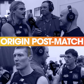 Stevie J + Hev Go Roaming In The Winning Victorian Rooms After AFL Origin