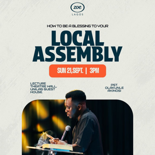 HOW TO BE A BLESSING TO YOUR LOCAL ASSEMBLY 5
