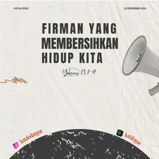 Firman Yang Membersihkan Hidup Kita