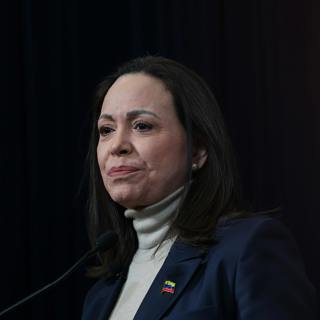 One month after Maduro's capture (with María Corina Machado)