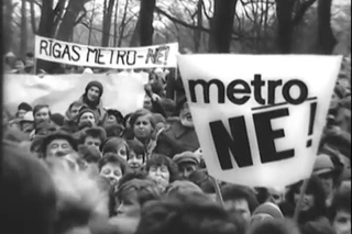 1988. gada Vides aizsardzības kluba kampaņa pret Rīgas metro