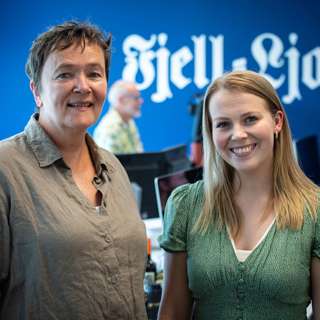 Opptakt: Senterpartiets Maren Grøthe og Guri Heggem