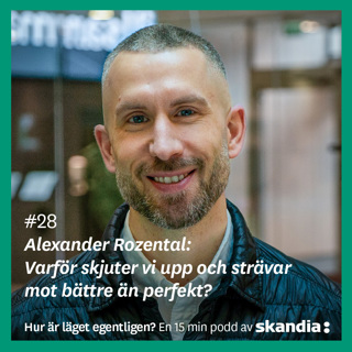 #28 Alexander Rozental: Varför skjuter vi upp och strävar mot bättre än perfekt?