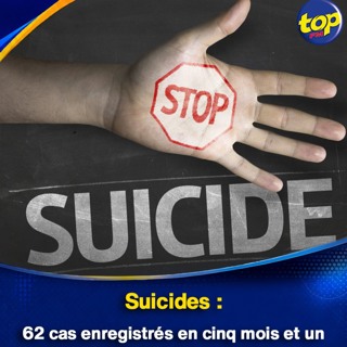 Suicides : 62 cas enregistrés en cinq mois et un rajeunissement des victimes