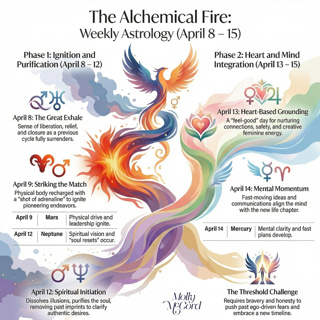 Weekly Intuitive Astrology April 8 to 15 ~ Aries Stellium Ignition, Mars and Mercury enter Aries