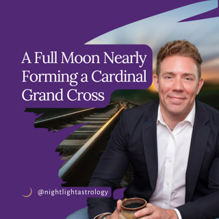 A Full Moon Nearly Forming a Cardinal Grand Cross