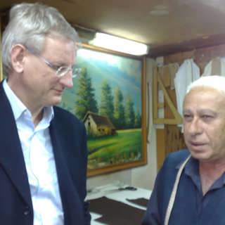 Carl Bildt på besök hos Uddén i P1