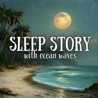 The Moonlit Beach | Sleep Story with Ocean Waves