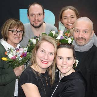 Carina Berg, Jonatan Unge, Kent Wisti och Cecilia Hagen i Lantzkampen
