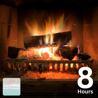 Fire Crackling White Noise for Relaxation (8 Hours)