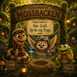 Godnattsaga för barn: När Gulli lärde sig flyga - Berättelser från Mossbacken