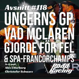 118. Ungerns GP, Vad McLaren gjorde för Fel & Spa-Francorchamps