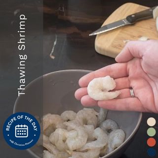 Thawing Shrimp