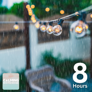 Rain on Patio Sounds (8 Hours) | Relaxing Summer Storm Sounds