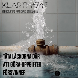 Täta läckorna där att göra-uppgifter försvinner