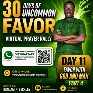 30 DAYS OF UNCOMMON FAVOR VIRTUAL PRAYER RALLY - Day 10