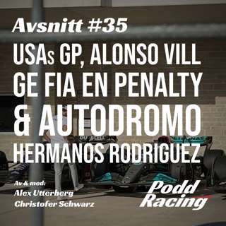 35. USAs GP, Alonso vill ge FIA en Penalty & Autodromo Hermanos Rodriguez