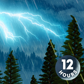 Thunderstorm Sleep Sounds + Rain White Noise I 12 Hours Rainstorm Ambience