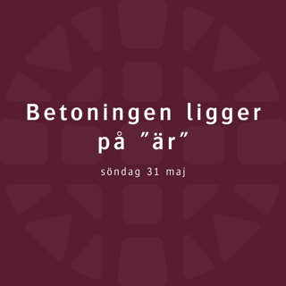 Betoningen ligger på "är" – Noomie Hammar