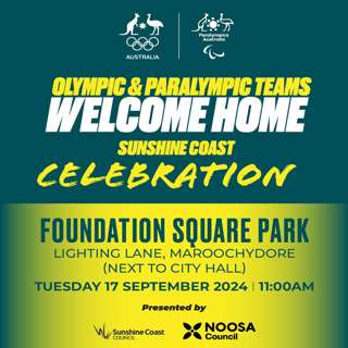 Olympian Duncan Armstrong will join Sunshine Coast Mayor Rosanna Natoli and Noosa Mayor Frank Wilkie to give our returning Olympic and Paralympic athletes a welcome home to remember!