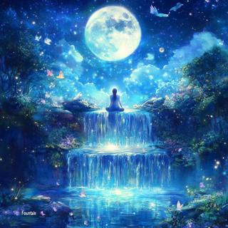 Guided Sleep Meditation, Detach from Overthinking Sleep Meditation "Fountain" with Sleep Music