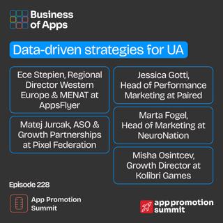 #228: “Data-drive strategies for UA” App Promotion Summit Berlin panel