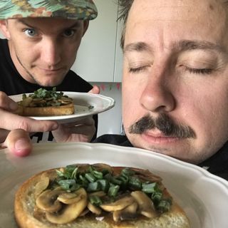 Macka 26: Champinjoner med smak av vitlök och basilika
