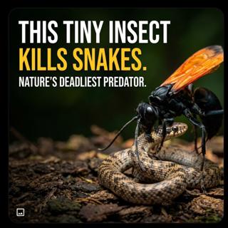 🎙️ This Tiny Insect Kills Snakes | Nature’s Deadliest Predator .Please share, like and follow. Thank you.