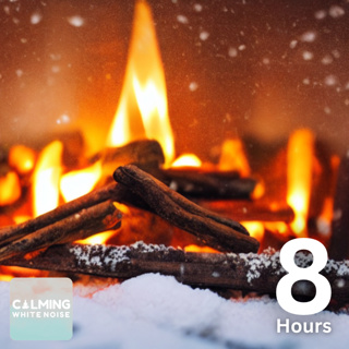 Relax By The Fire During A Blizzard (8 Hours) | Relaxing Crackling Fire & Howling Wind