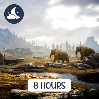 Skyrim Ambience: Cozy Fireplace on a Rainy Day for Sleep and Study - 8 Hours of Fire and Rain Sounds