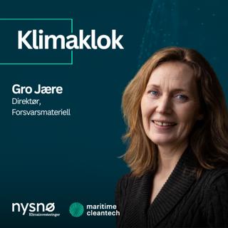 Sjef for Forsvarsmatriell, Gro Jære, om klimateknologi i nye marinefartøy